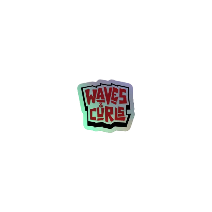 Waves & Curls Main Logo Holosticker product image (1)