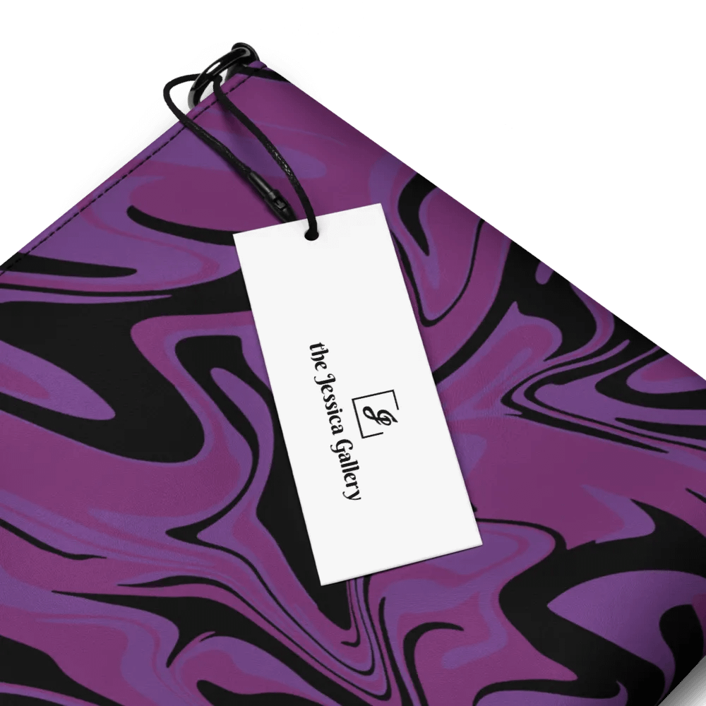 Purple Swirl Flip-Sided Faux Leather Crossbody Bag product image (5)