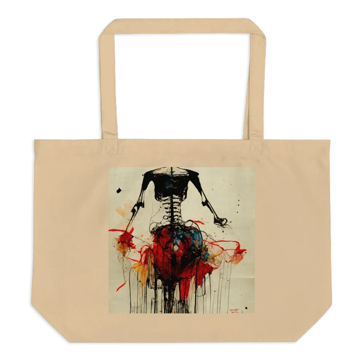 Vibrant Skeleton Splatter Tote product image (1)