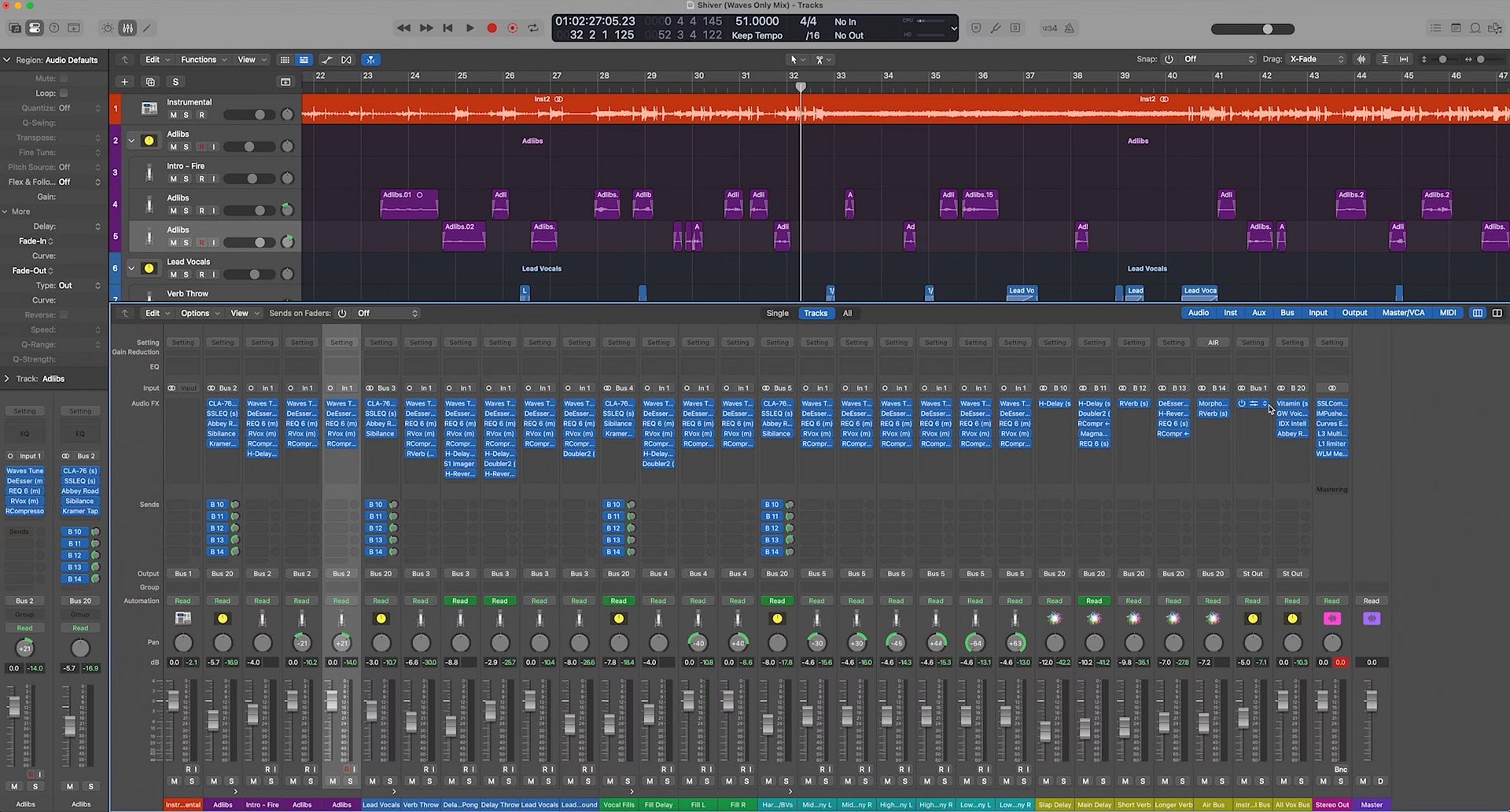ALM R&B Vocal Mix Template #3 (Waves Plugins Only - Logic Pro) product image (4)