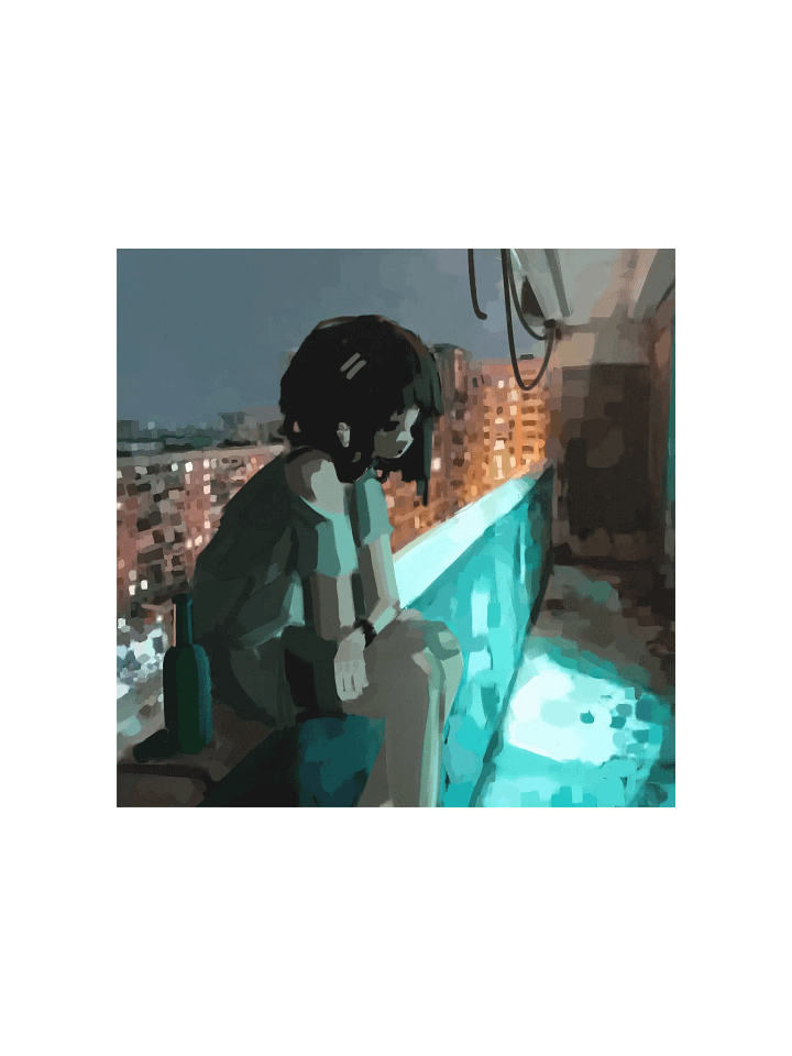 Night Balcony Poster product image (1)