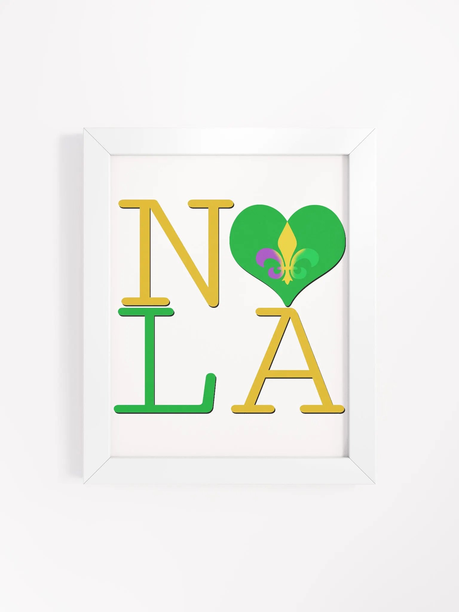 I LOVE NOLA **BIGSHOT POSTER** (MARDI GRAS 2 + IMAGE POP) product image (4)