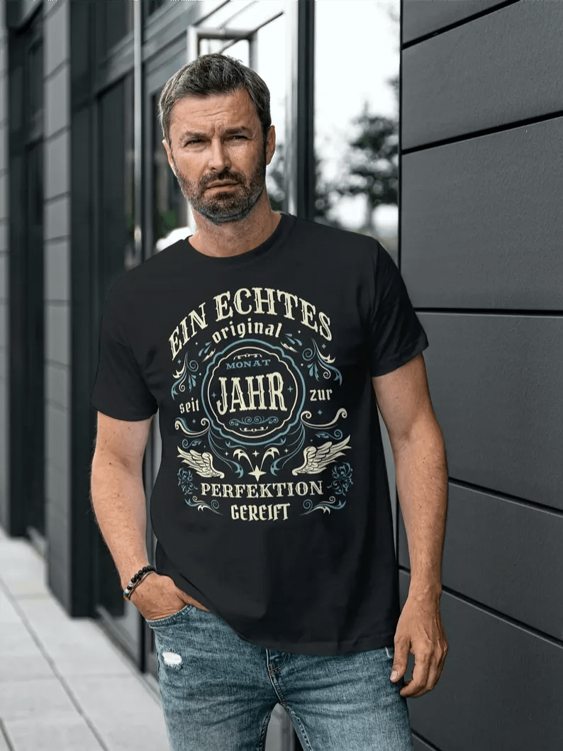Geburtstag Shirt, Personalisiertes Geschenk | Jahreszahl Monat Shirt | Geburtstag Geburtsjahr | Original Geburtstag, Birthday Tee product image (3)