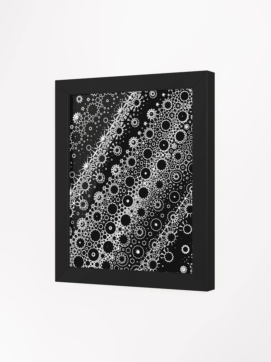 Elegant Metamorphosis, Black and White Wood Framed Matte Poster product image (15)