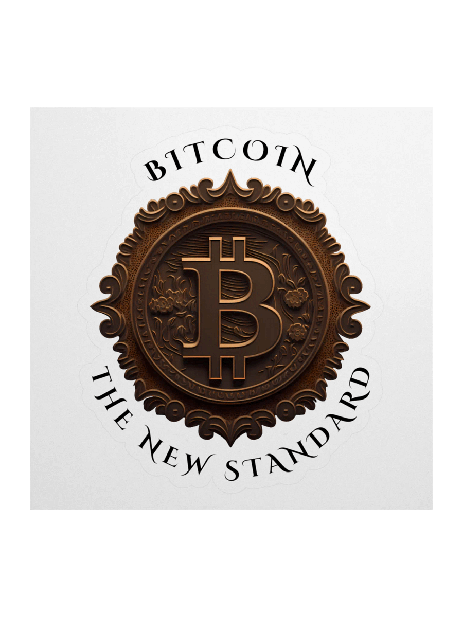 Bitcoin The New Standard Kiss Cut Stickers product image (1)
