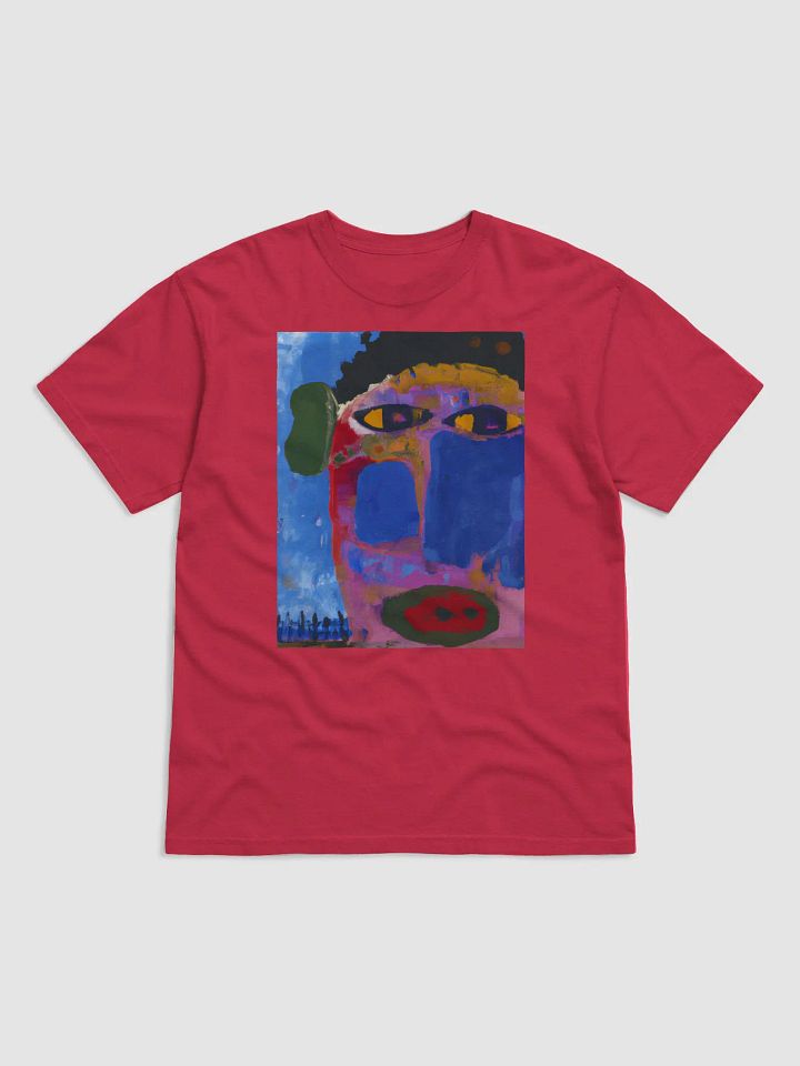 Abstract Face Art T-shirt Earthy product image (1)