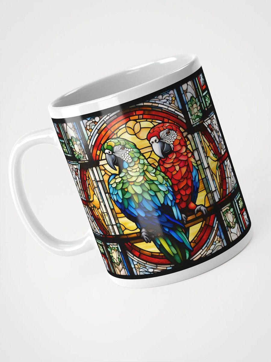 #003 - Macaw Sweethearts Stained Glass Mug product image (5)