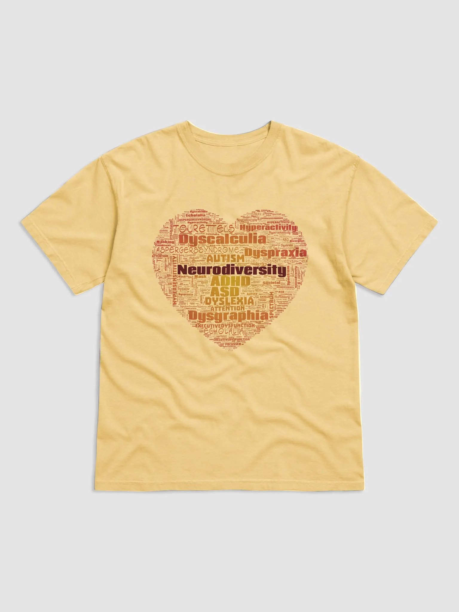 Neurodiversity Heart Regular T-Shirt Light product image (2)