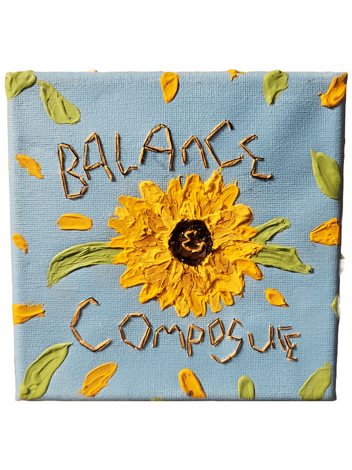 'Balance & Composure' - Mixed medium Impasto Paining product image (1)