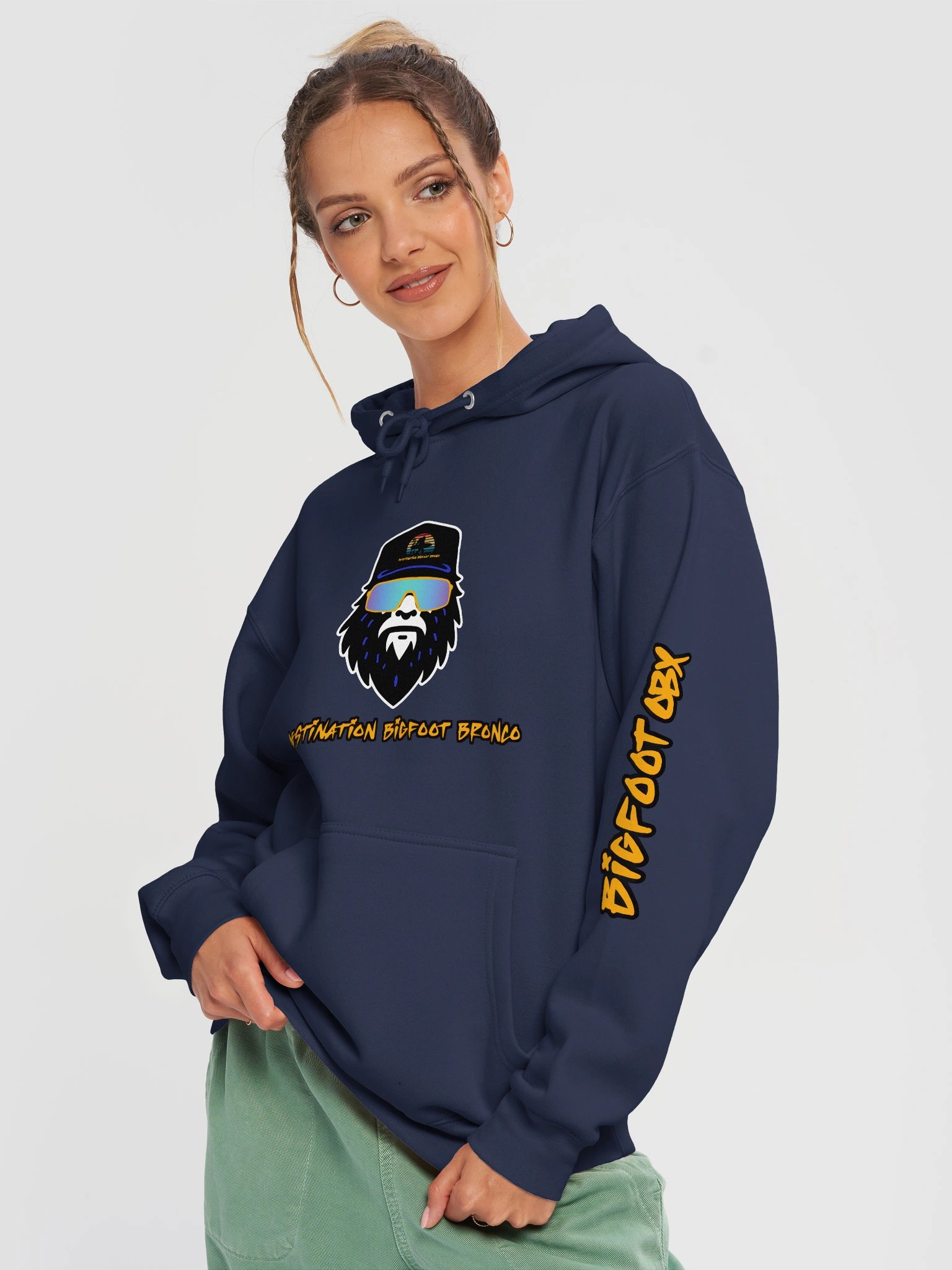 Destination Bigfoot Bronco Front Bigfoot Logo Hoodie (Multiple Colors Available) product image (22)