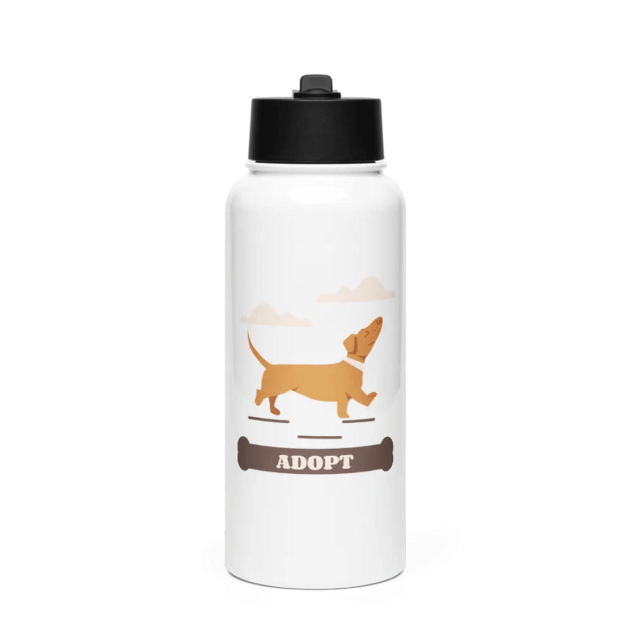 Now is the time to Adopt a Dog Water Bottle product image (1)