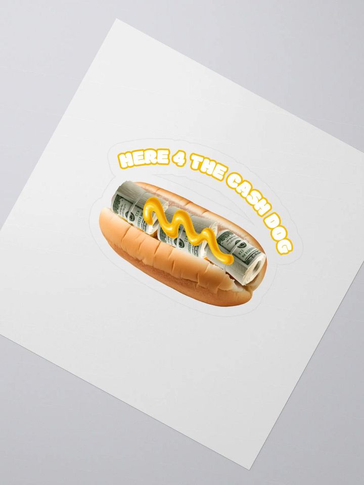 Cash Dog Sticker m/y product image (2)