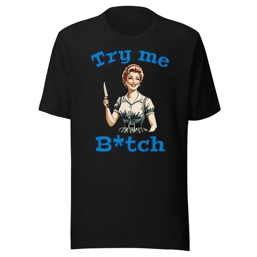 Try Me B*tch - Funny - Meme T-Shirt - Bella Canvas 3001 Unisex Staple T-Shirt product image (2)