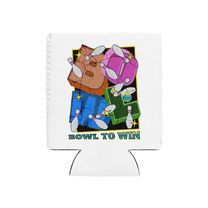 Bowl To Win Block Letter Can Cooler product image (1)
