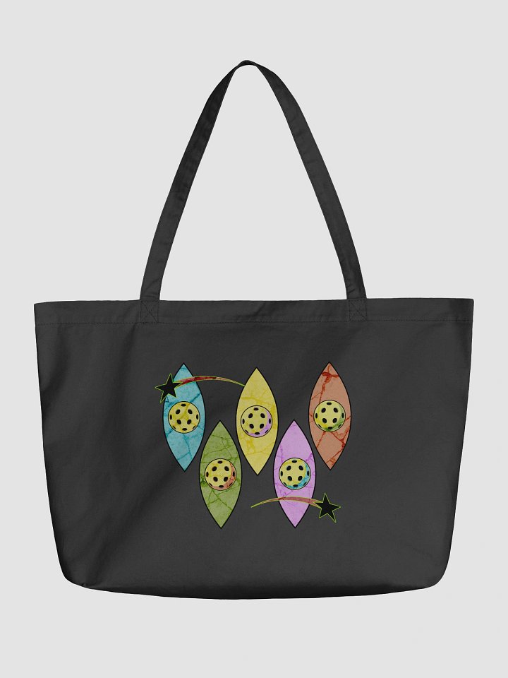 Mid Century Y2K Pickleball Eco-Friendly Organic Tote Bag product image (5)
