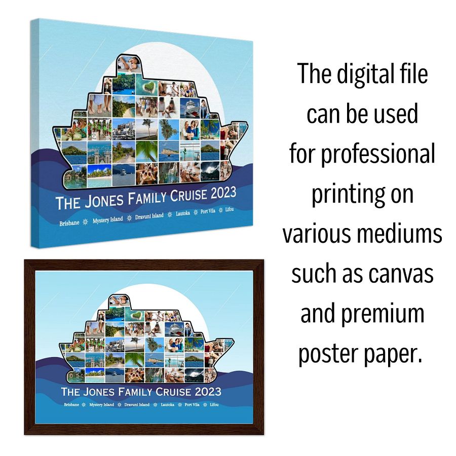 Cruise Ship Photo Collage Canva Template product image (5)