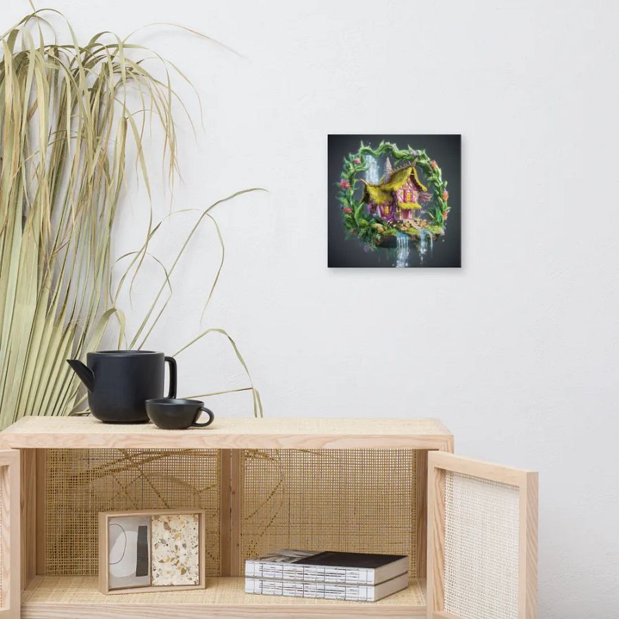 Watercolour Fairy House Art - v15 product image (9)