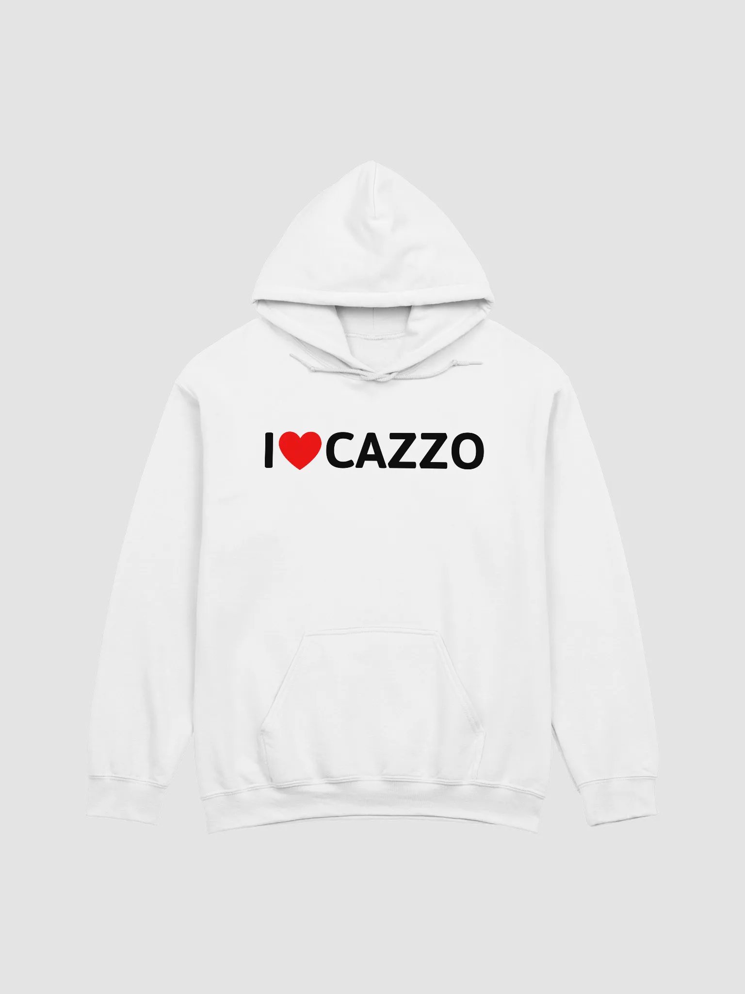 I ♥️ cazzo hoodie light product image (2)