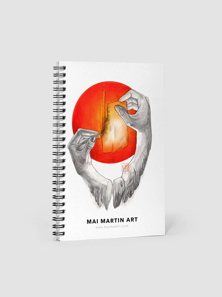 Libreta Arte con Portada de Manos Creando Fuego de Mai Martin product image (1)