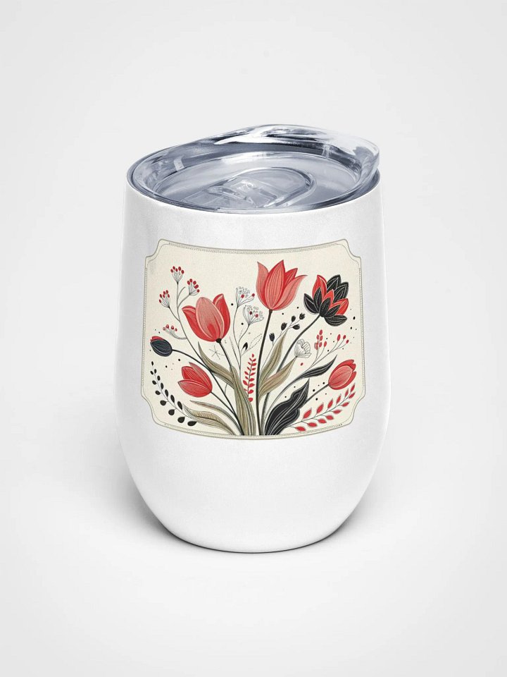 Floral Elegance Wine Tumbler product image (1)
