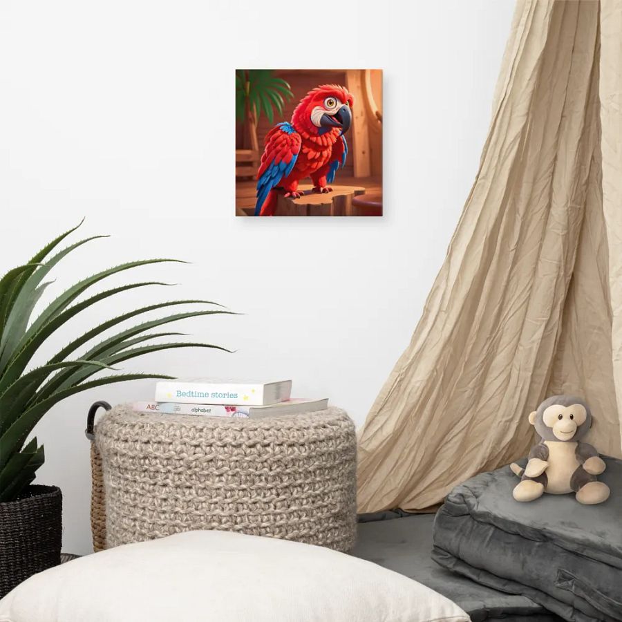 Endangered Species - Mexico - Scarlet Macaw Canvas Art product image (3)
