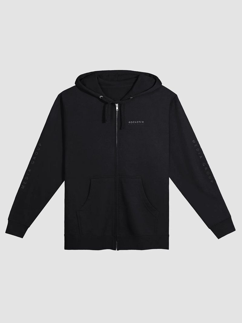 ROCKSTVR Media Group Logo Zip-Up Hoodie