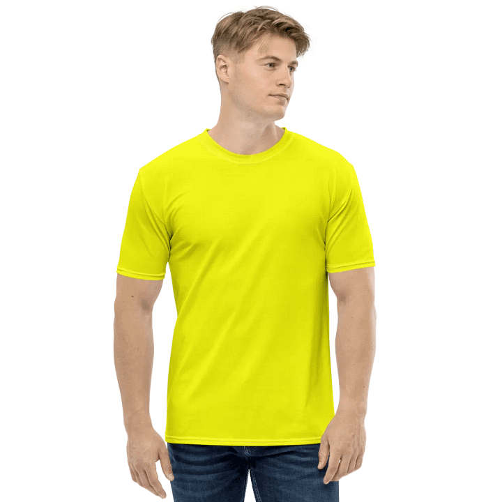 Plain Color Yellow T-Shirt product image (1)