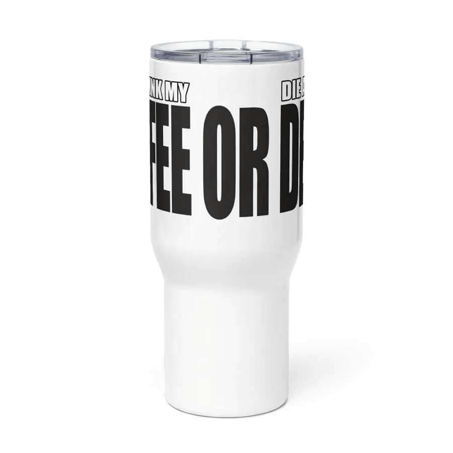 Coffee Or Death Travel Mug With Handle product image (2)