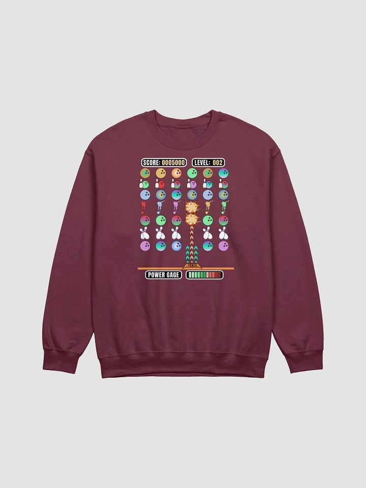 Space Invader Game Bowling Strike Burst Crewneck Sweatshirt product image (13)