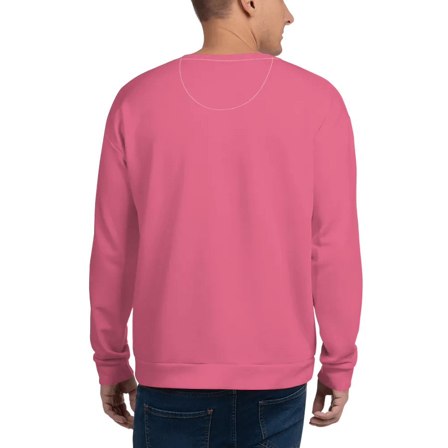 Plain Rosy Pink True Summer Unisex Recycled Polyester Heavyweight Premium Sweatshirt by Treasure Pie product image (7)