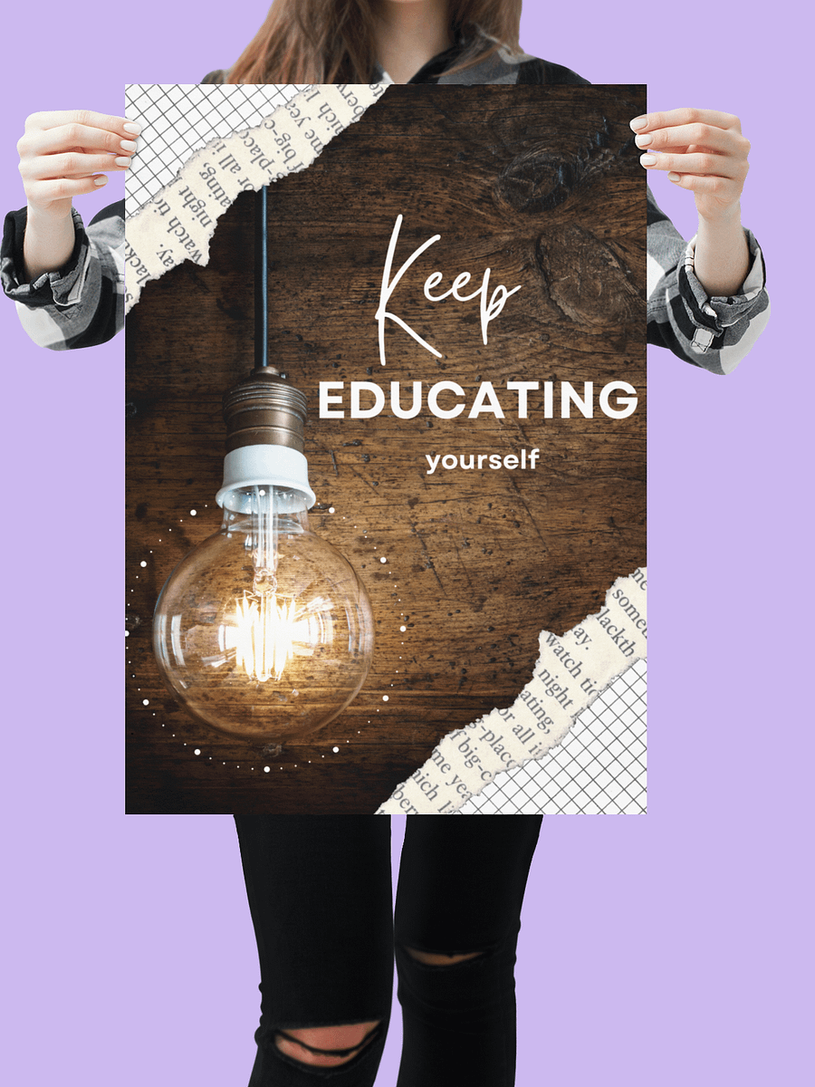 Keep Educating Sustainable Poster product image (1)
