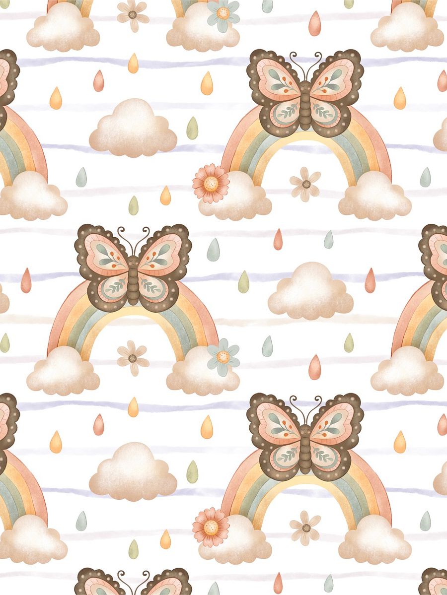 Butterfly with Rainbow - Non-Exclusive Pattern product image (8)