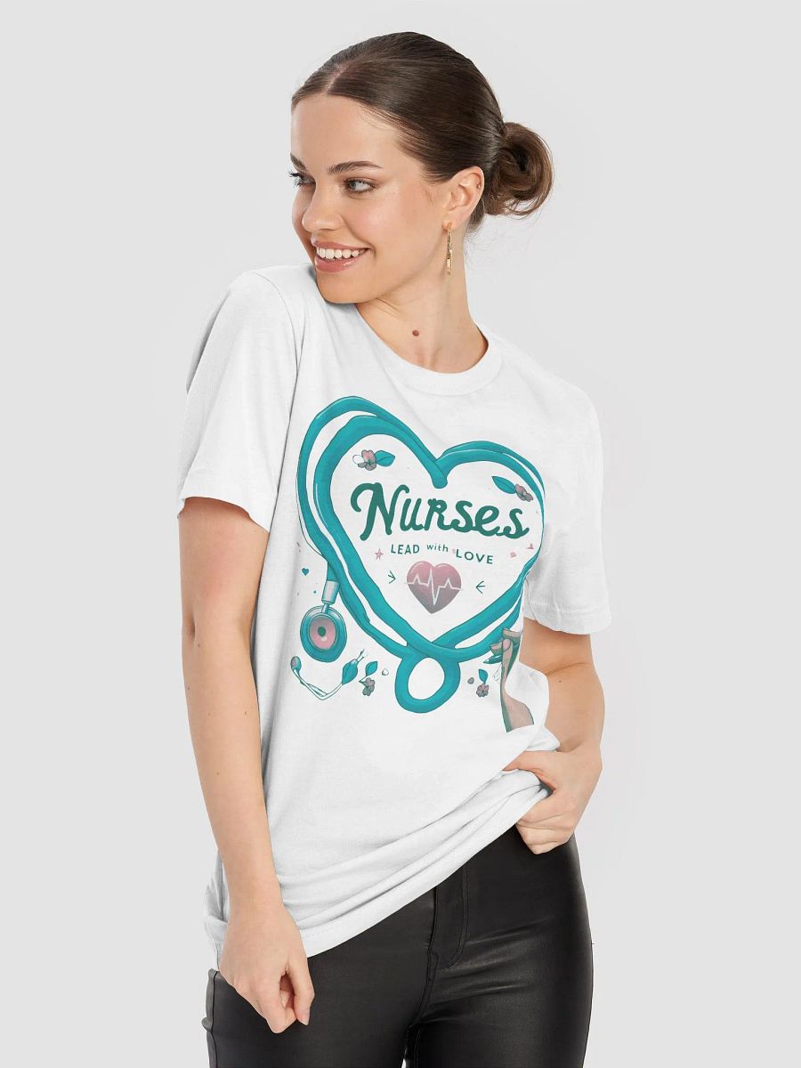 Heartfelt Nurses Lead with Love T-Shirt product image (72)