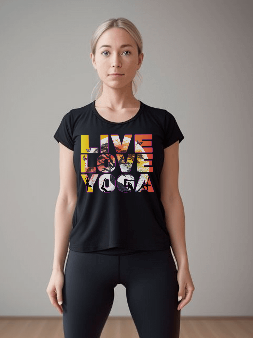 Live Love Yoga Mind Body and Spirit Meditation Practitioner Teacher T-Shirt product image (2)