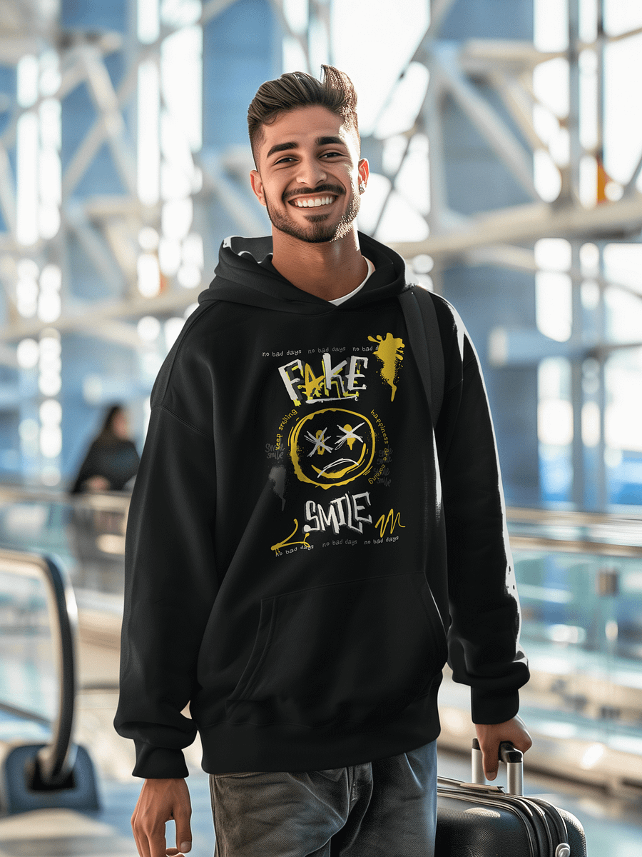 Fake Smile | Unisex Premium Hoodie by Cotton Heritage product image (2)