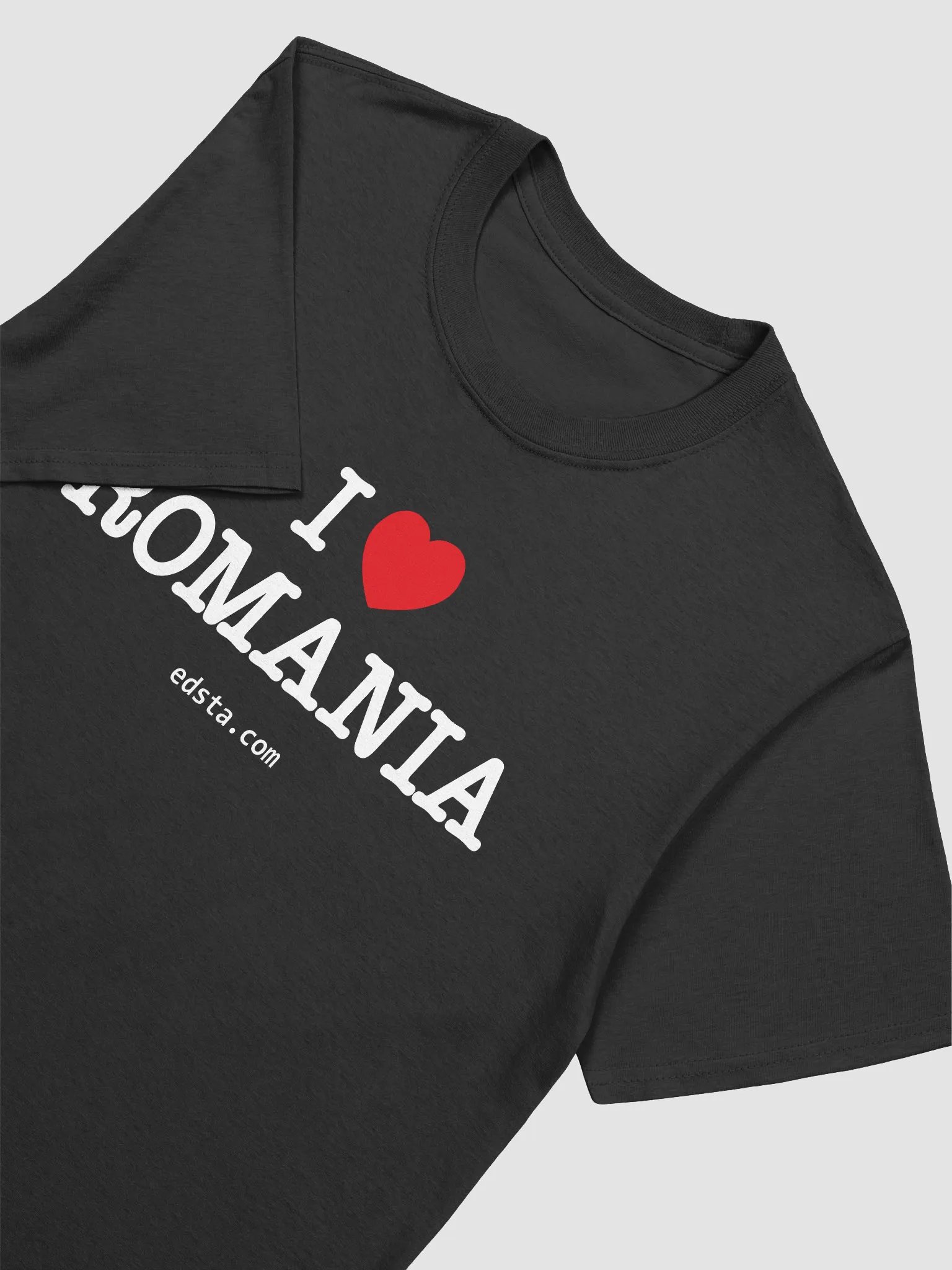 I Love Romania Black T-Shirt product image (2)