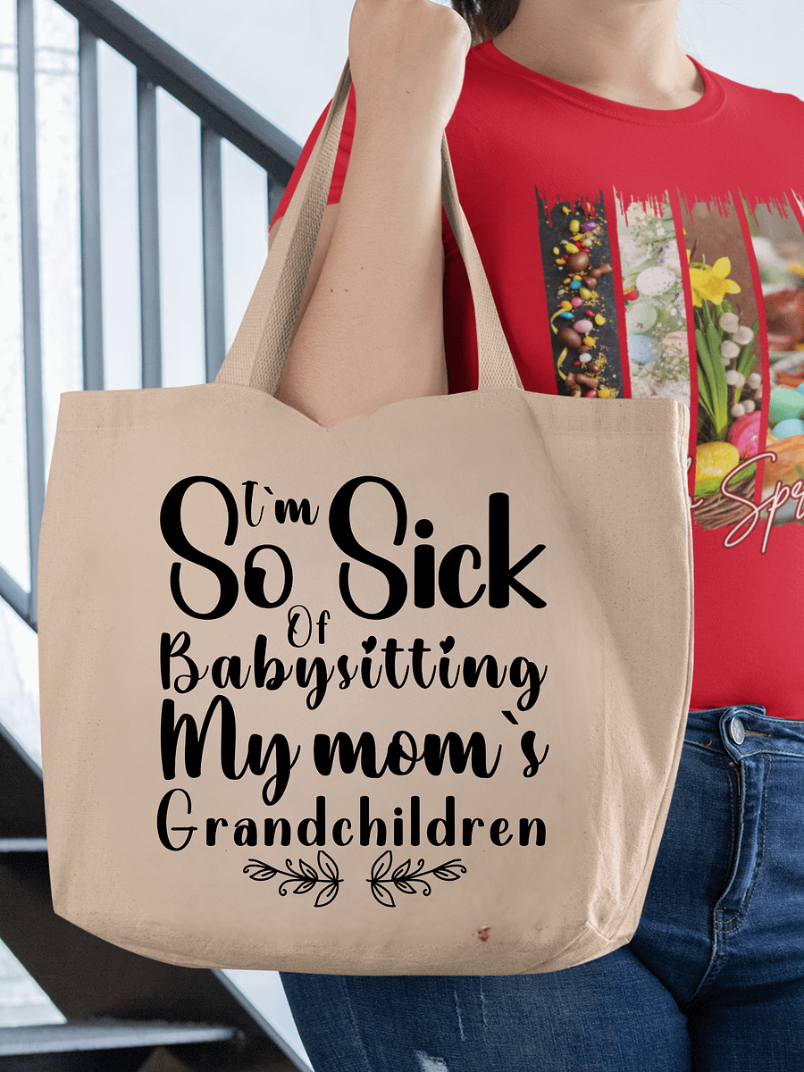 My Mom Grand Children Eco Tote Bag - Cream product image (1)