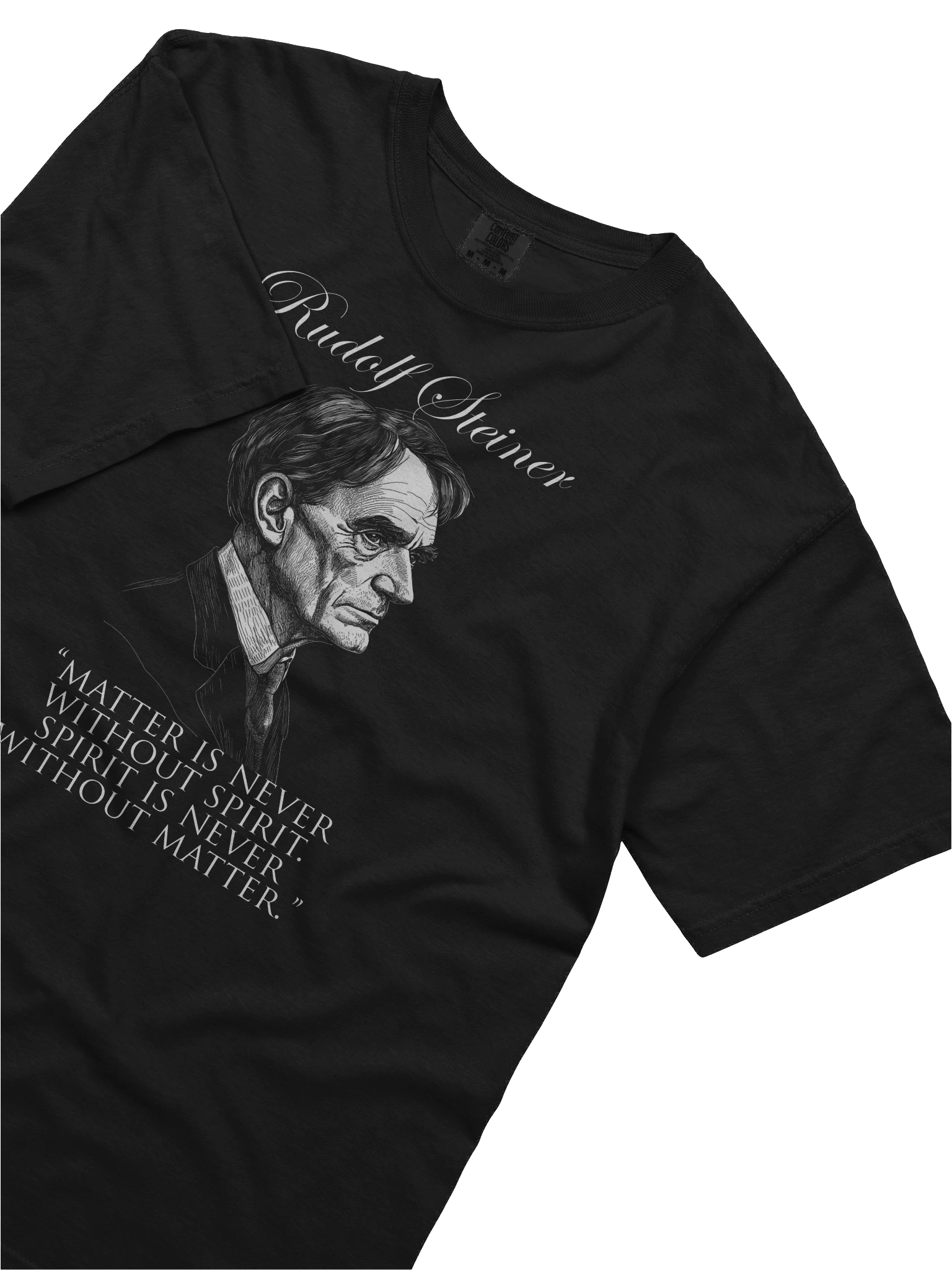 Rudolf Steiner - Matter Spirit Quote, Anthroposophy, Philosophy, Esoteric, Occult T-Shirt product image (5)