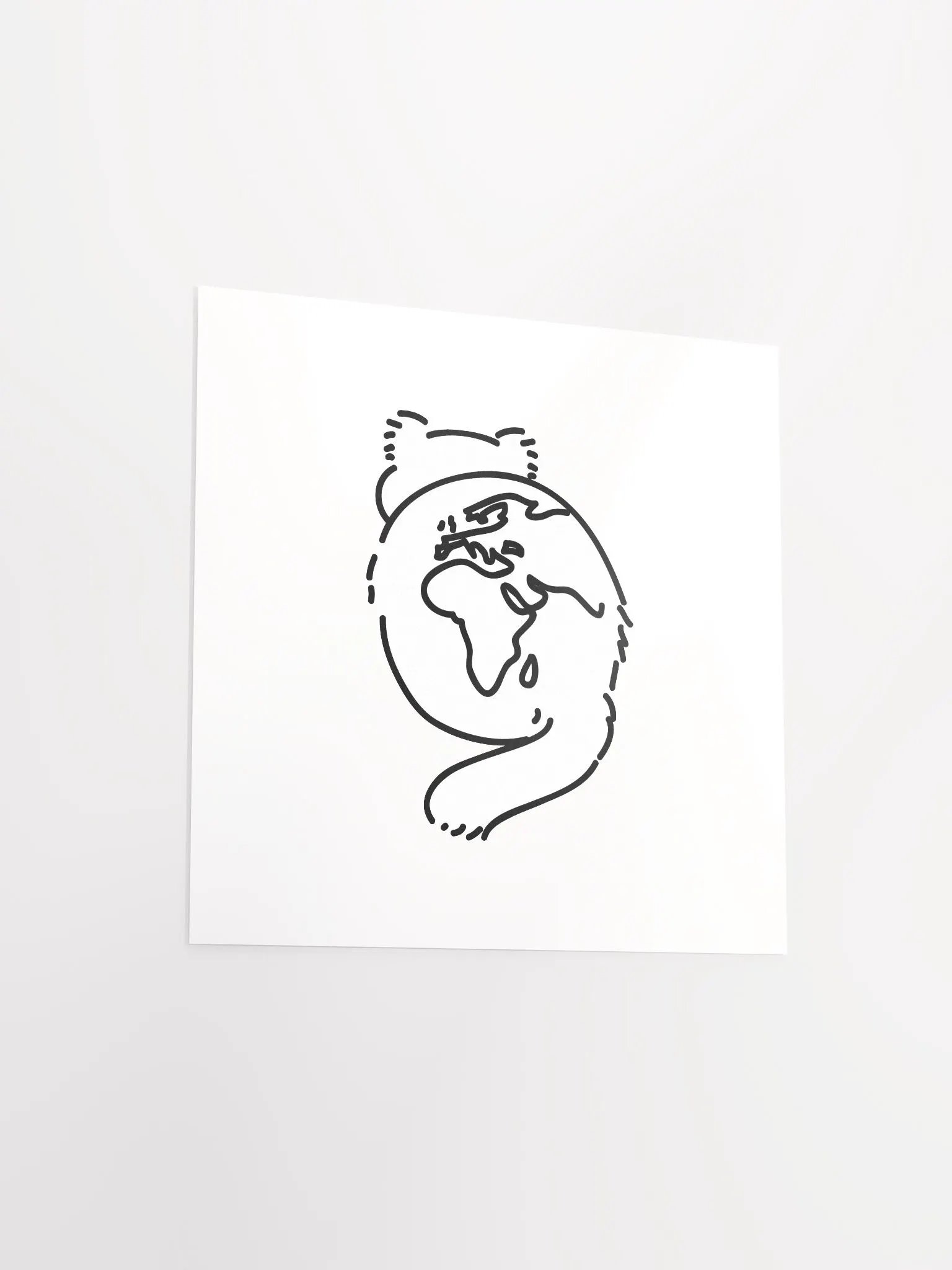 Planet Manul Africa & Europe - Matte Poster product image (3)