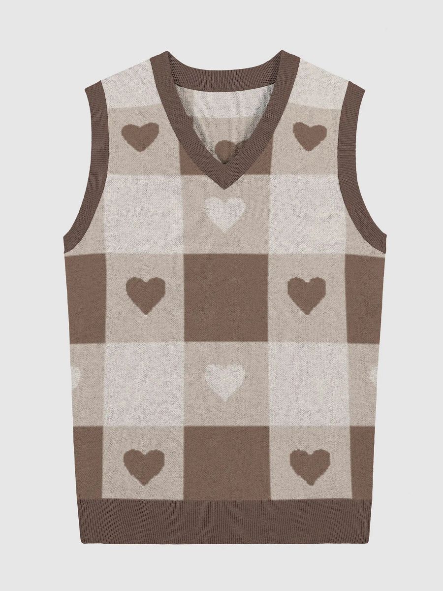 TeddyChan Plaid Vest - Brown product image (1)