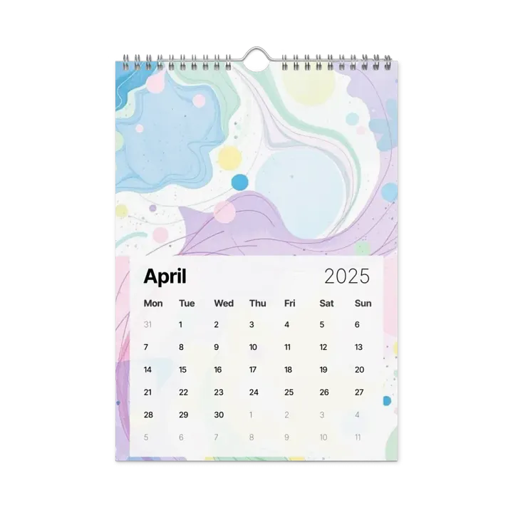 ART ABSTRACT WALL CALENDAR 2025 product image (1)