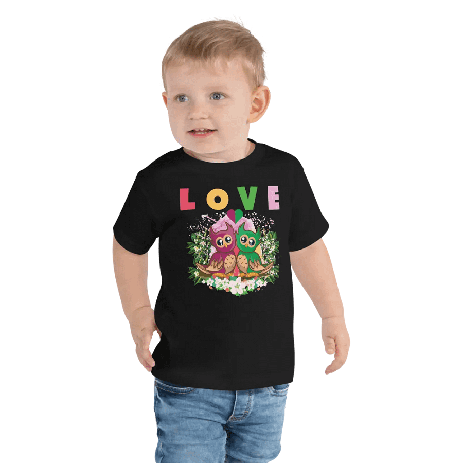 Love Colorful Funny Cute Bella +Canvas Toddler T-Shirt – Best Gift for Kids product image (5)