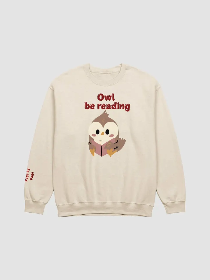 Owl be reading ;sweatshirt product image (1)