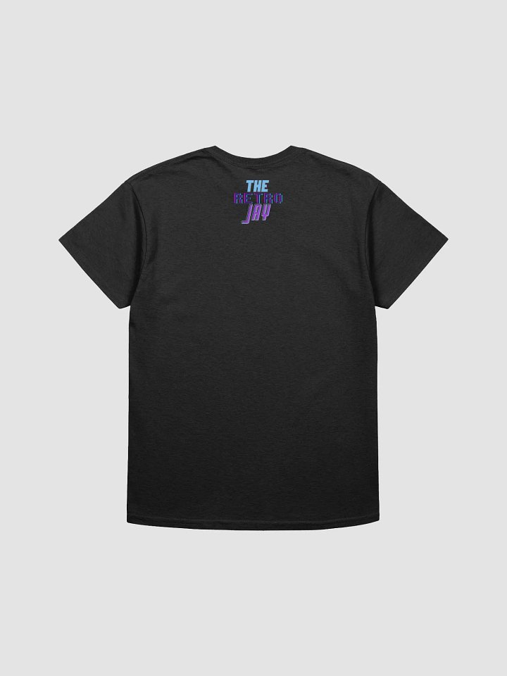 Valentine's Day Text Heart T-Shirt (Black/Blue) product image (2)