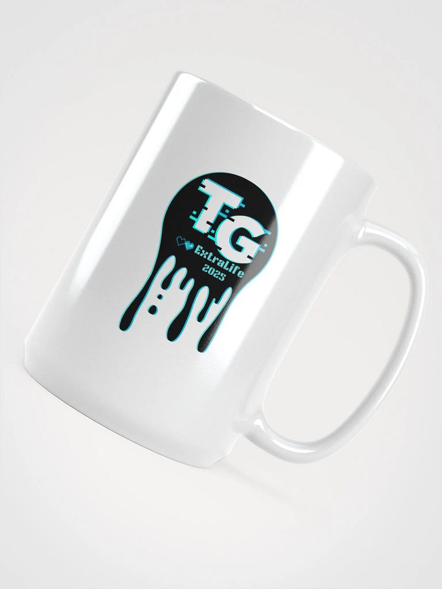 2025 Extra Life- Scan & Sip: White Glossy QR Mug product image (5)