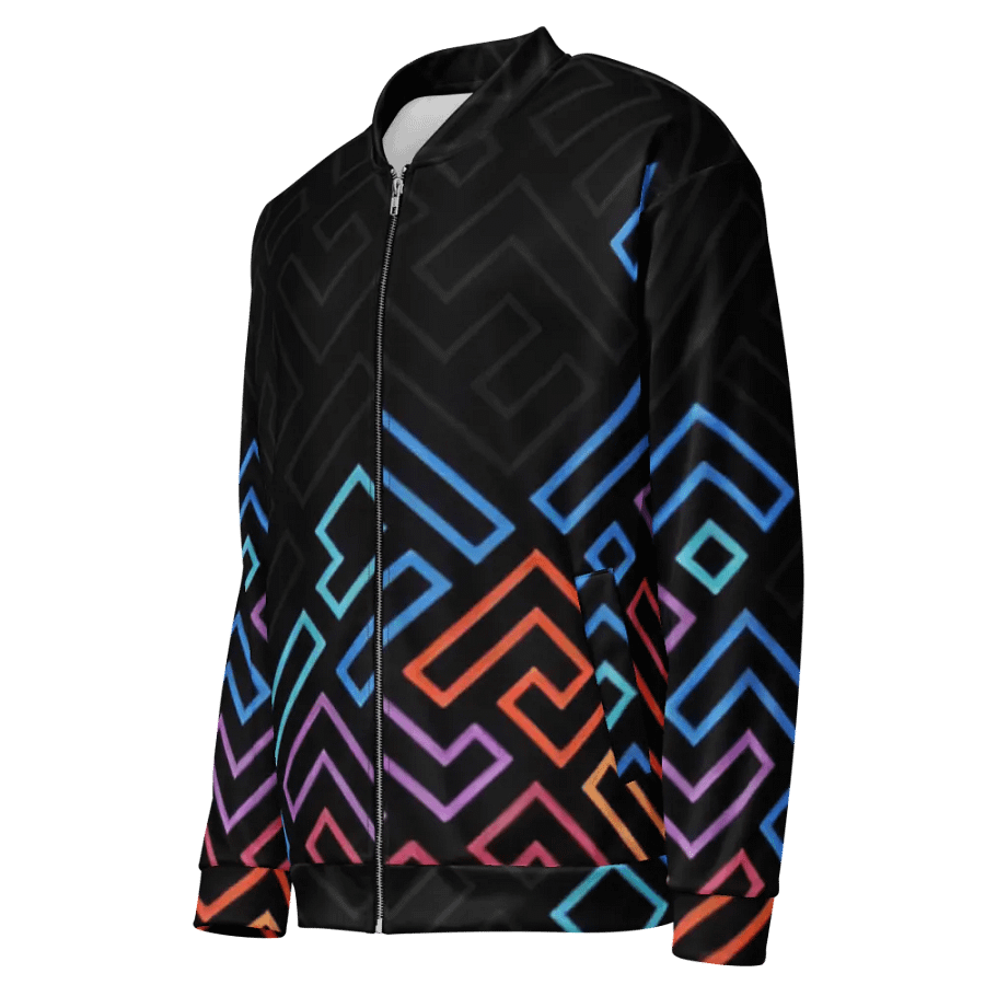 Neon Maze Bomber Jacket product image (7)