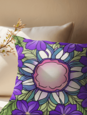Celestial Petalwheel Mandala - Pillow product image (2)