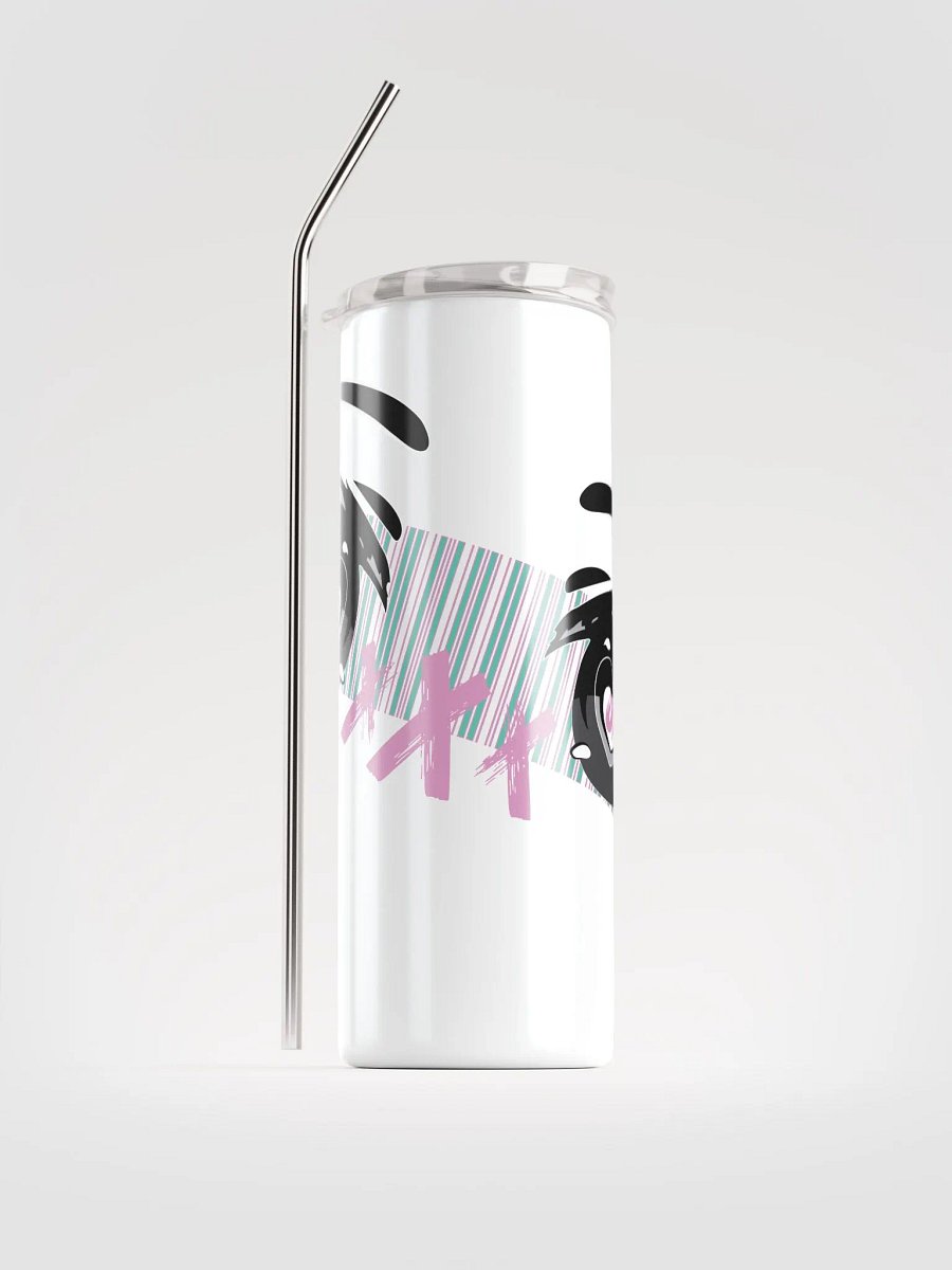 OptimusProcrastinus Eyes Tumbler (White/Pink) product image (1)