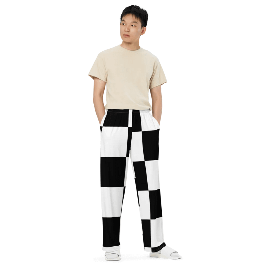 Checkered XXX Wide leg pants product image (7)
