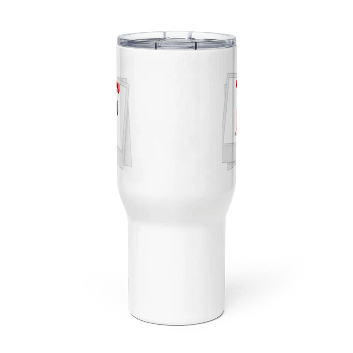 Bold Red F Initial Travel Mug product image (3)